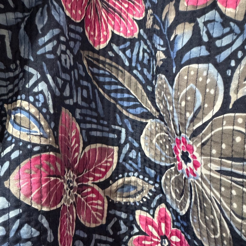 Alfred Dunner Navy and Pink Floral Blazer - Picture 2 of 4